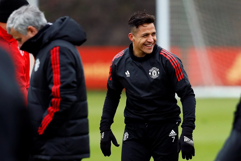 Sanchez and Martial up front while Man City train without key players