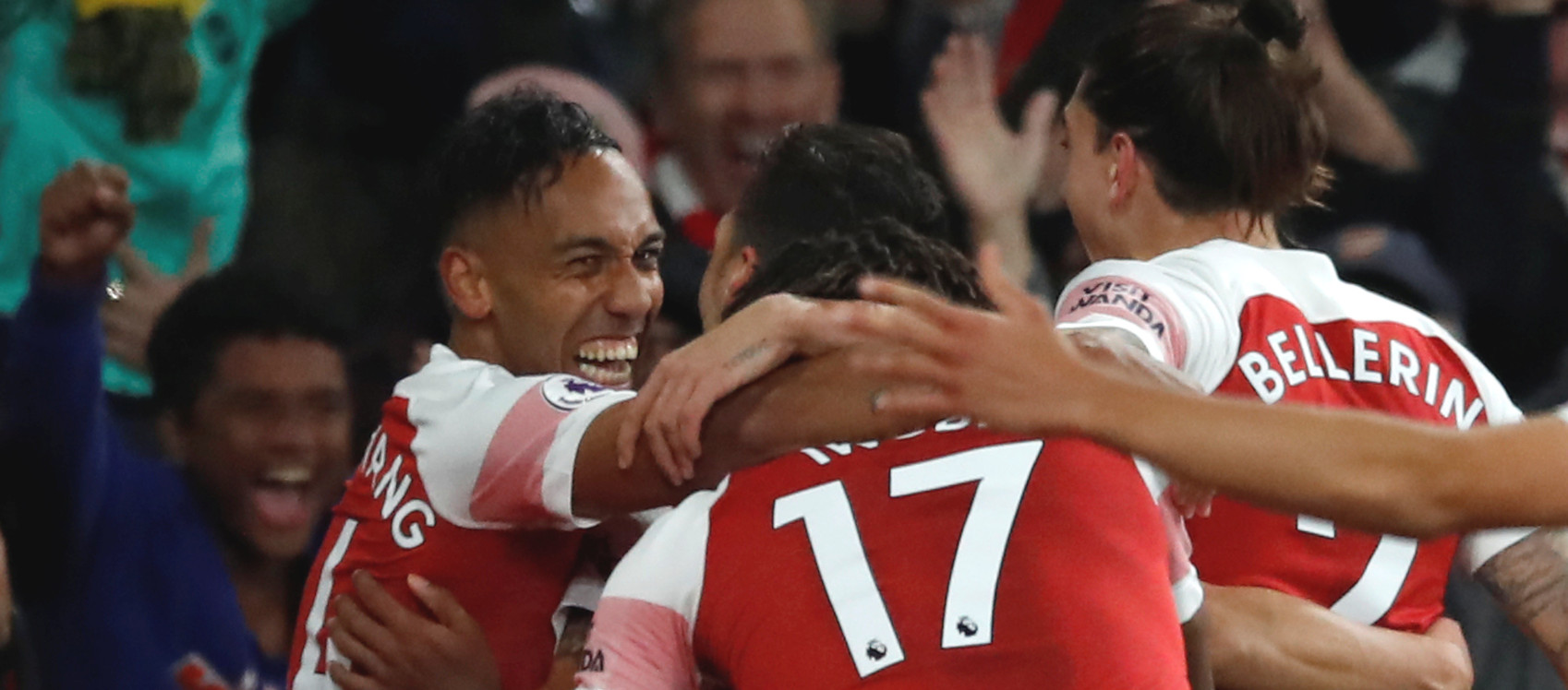 Aubameyang scores a brace off the bench again as Ozil stars for Arsenal