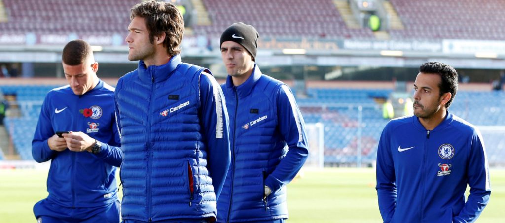 Hazard misses out with a back injury while Aubameyang starts