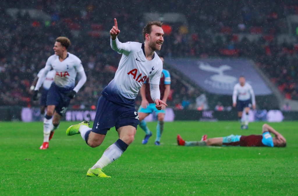 Son and Trippier benched as Eriksen starts for Spurs