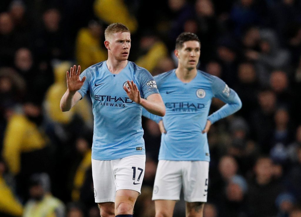 Surprise benching for De Bruyne as Sterling and Aguero start