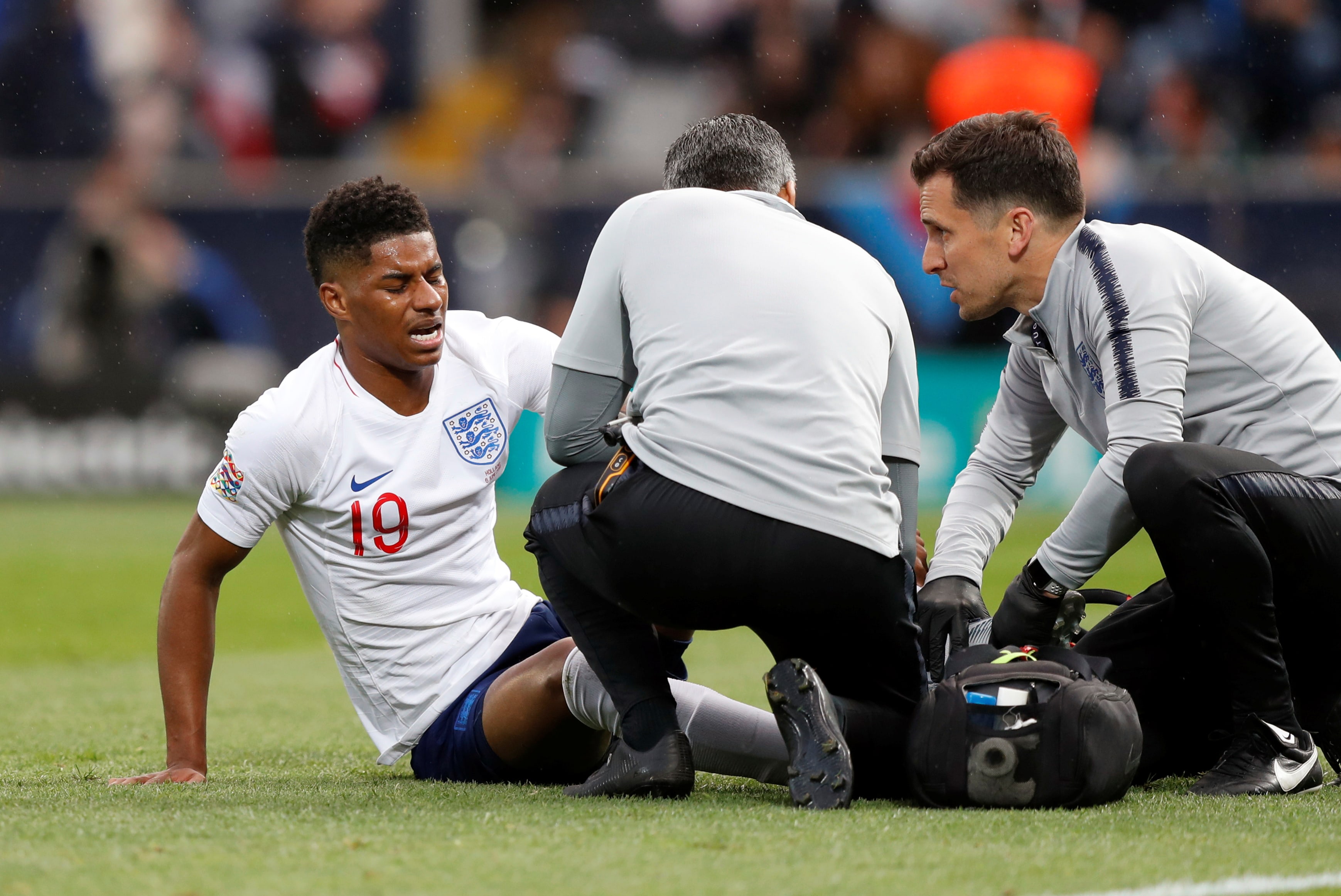 Rashford injured as England implode in Nations League