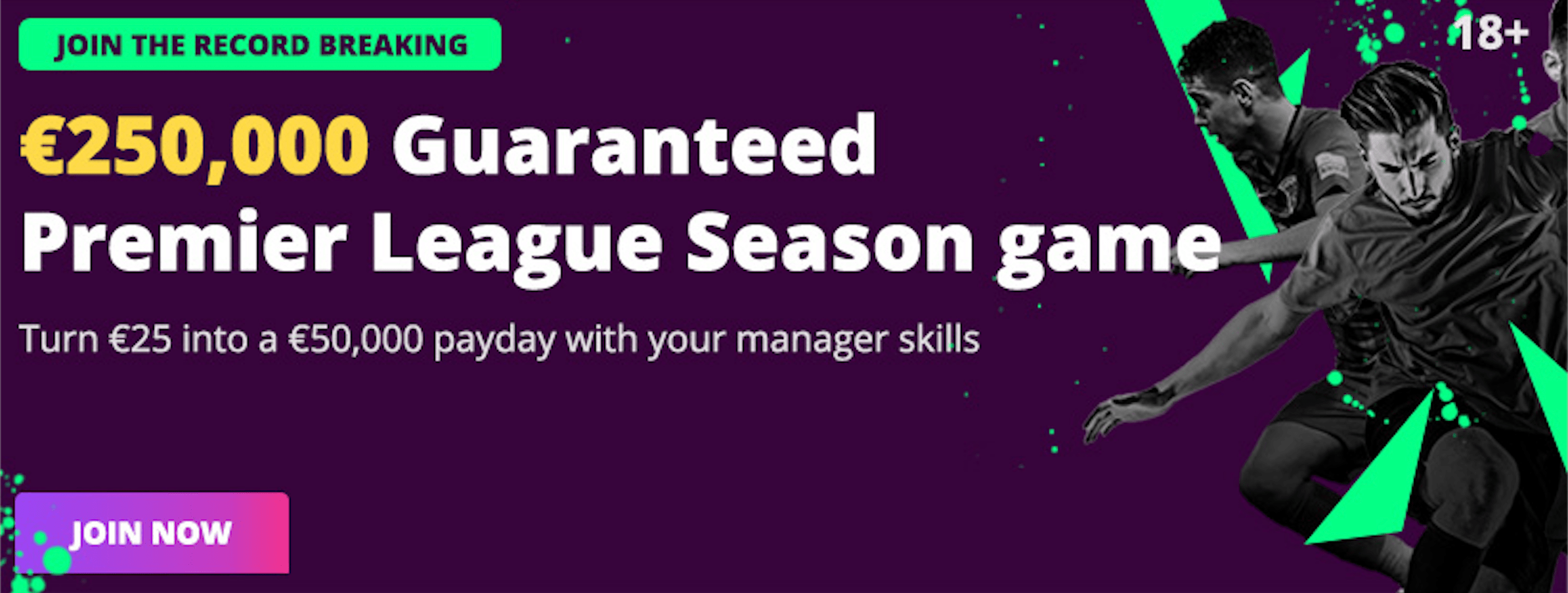 Win a share of €250,000 in FanTeam's Fantasy Premier League Cash