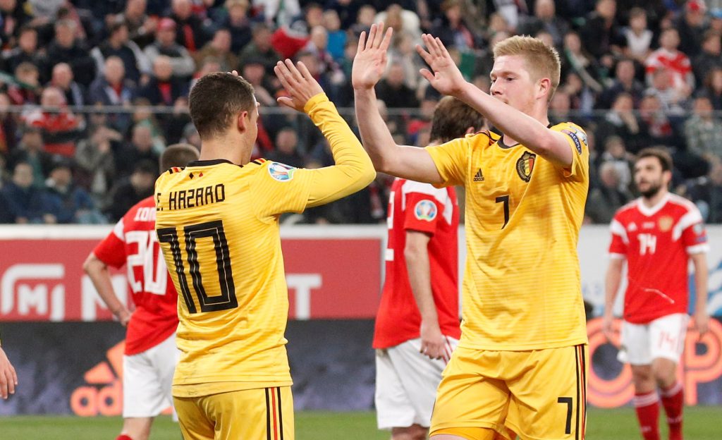 De Bruyne stars for Belgium as McGinn continues form