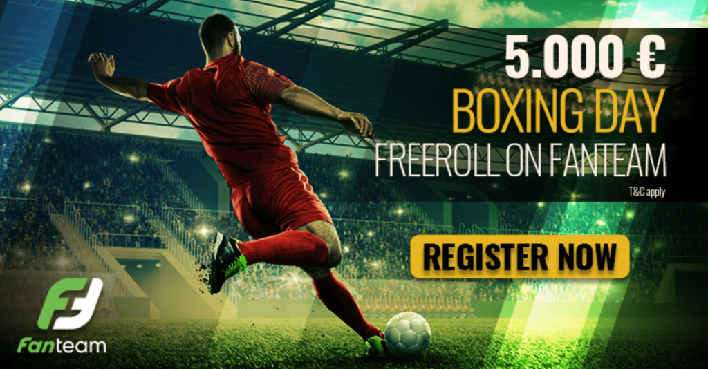 €5000 Rookie Xmas Freeroll on FanTeam