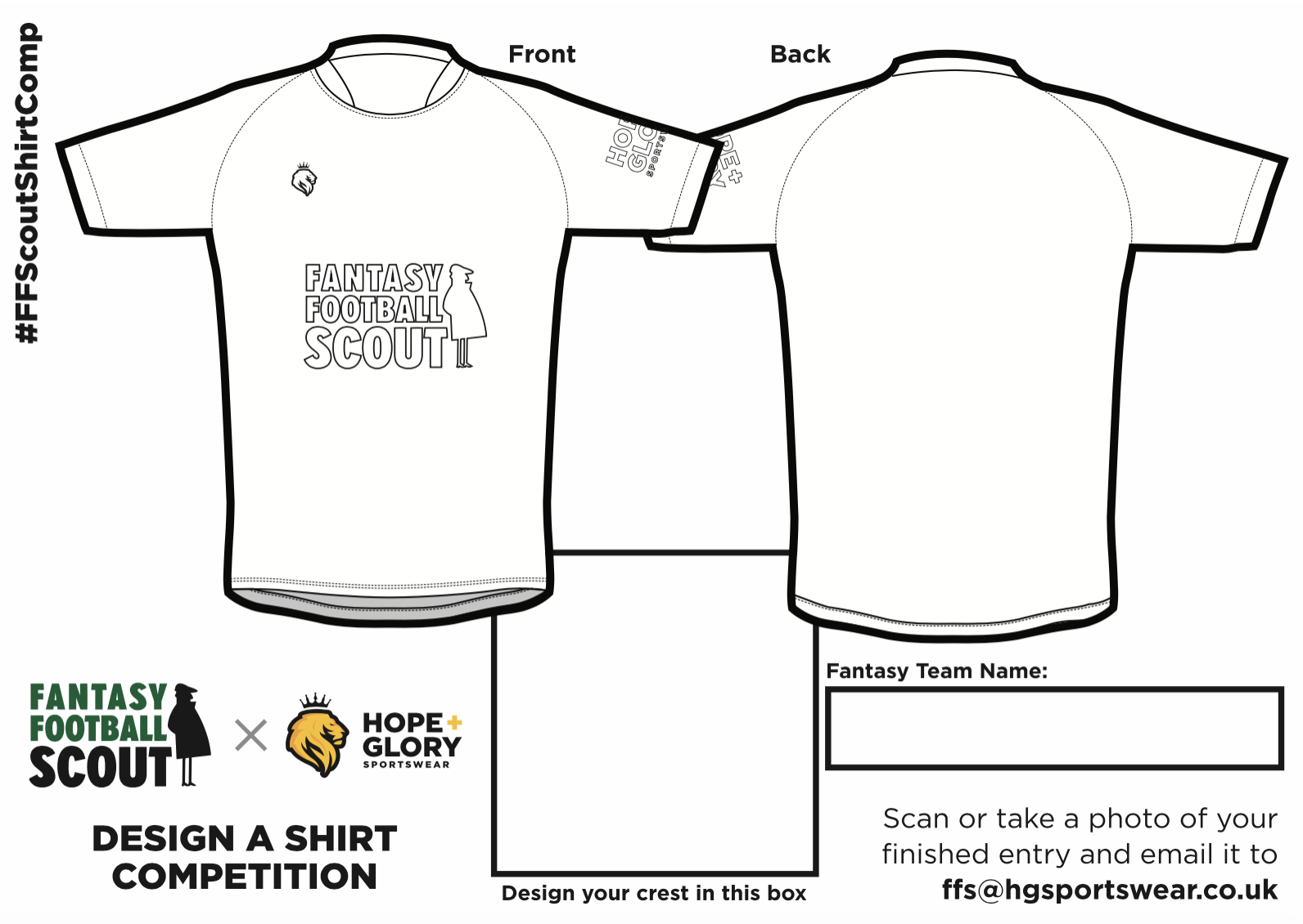 Design a football shirt with HG Sportswear and win a reallife copy