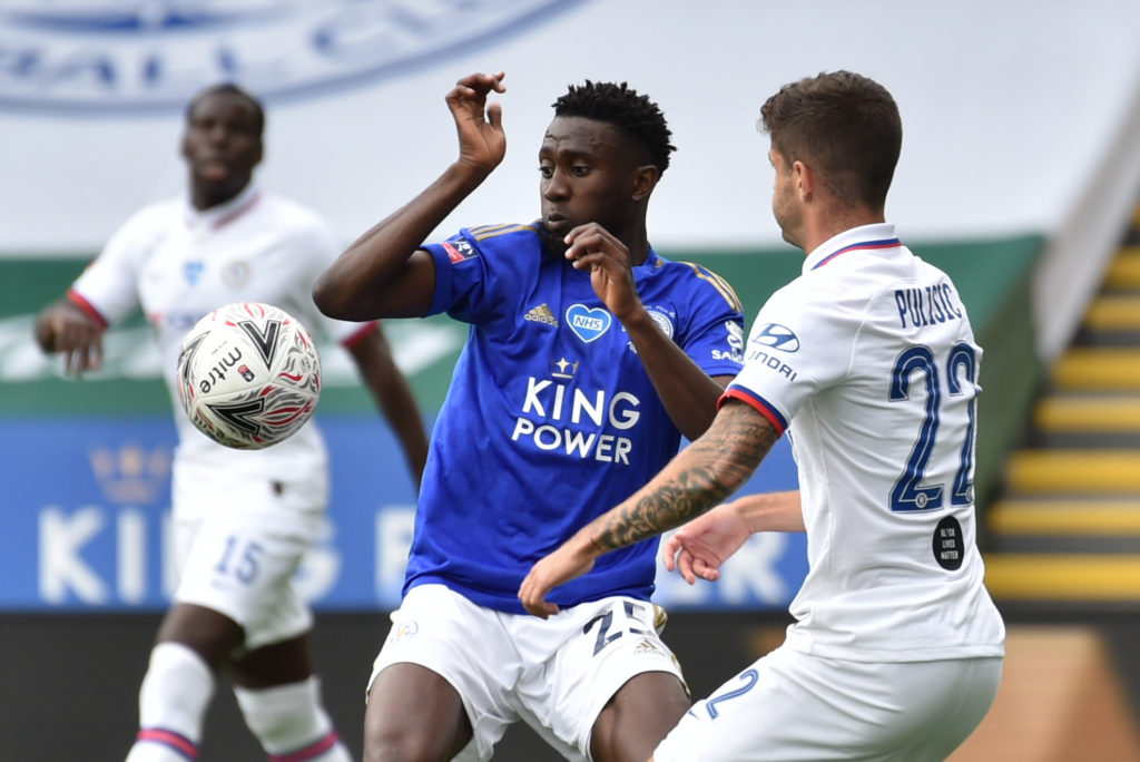 Wilfred Ndidi about to handball