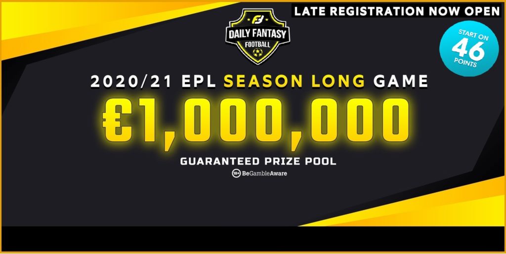 Late registration open for FanTeam’s €1m season game – start on 46 points in GW2