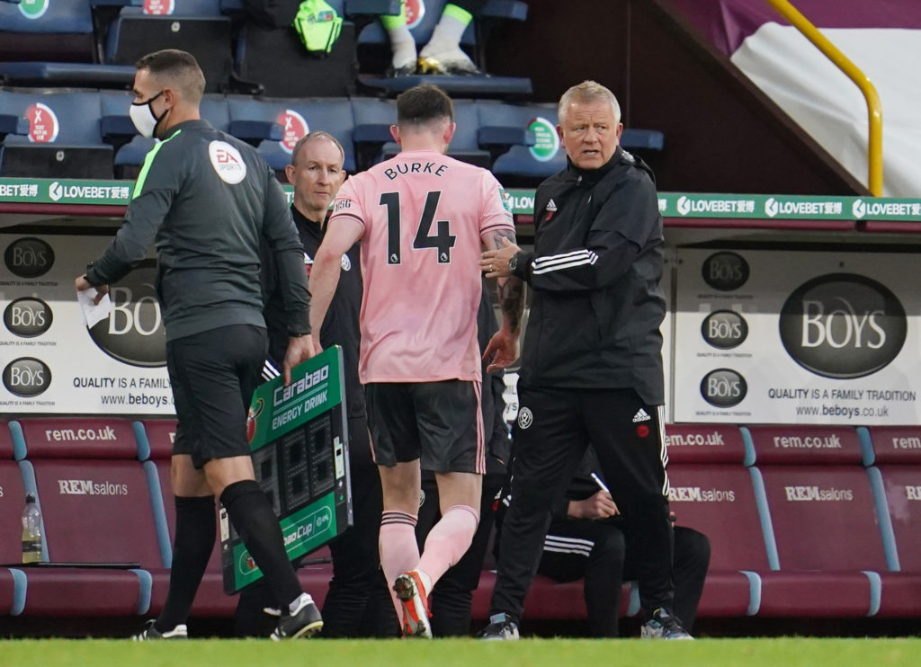 Budget midfielder Burke starts up front for Sheffield United in Leeds derby clash