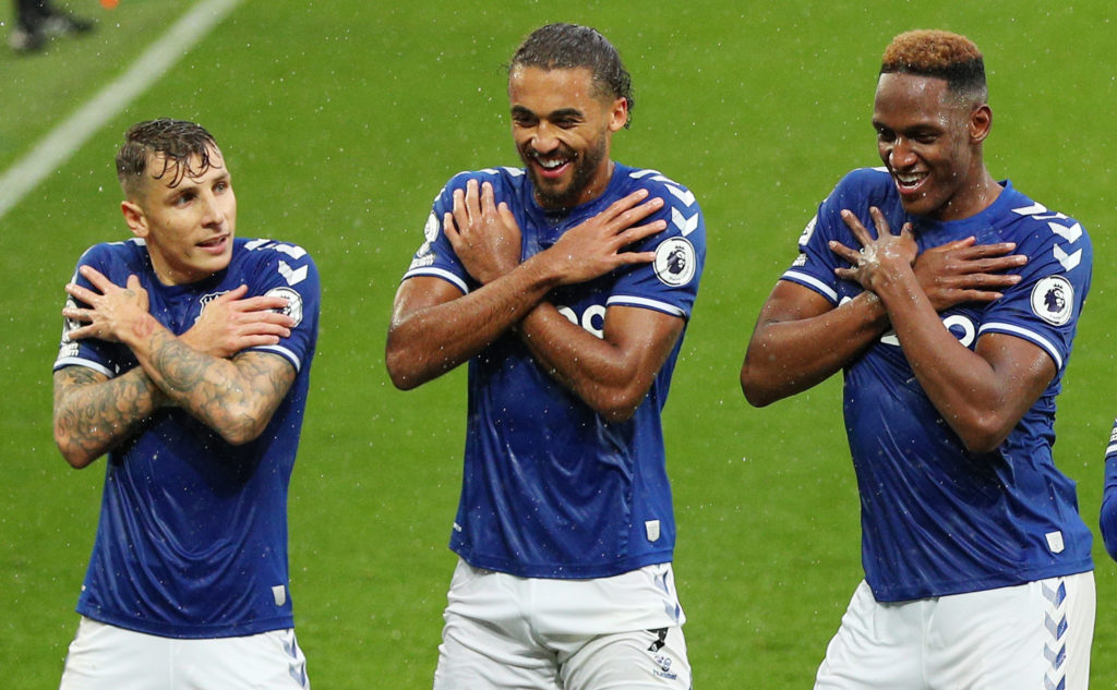 Digne reverts to left-back in attacking Everton line-up