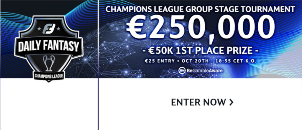 €50k top prize in Fanteam’s easy-to-play, FPL-style Champions League game