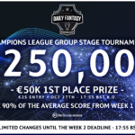 Get late entry to Fanteam’s €250k Champions League game and start on 57 points 1