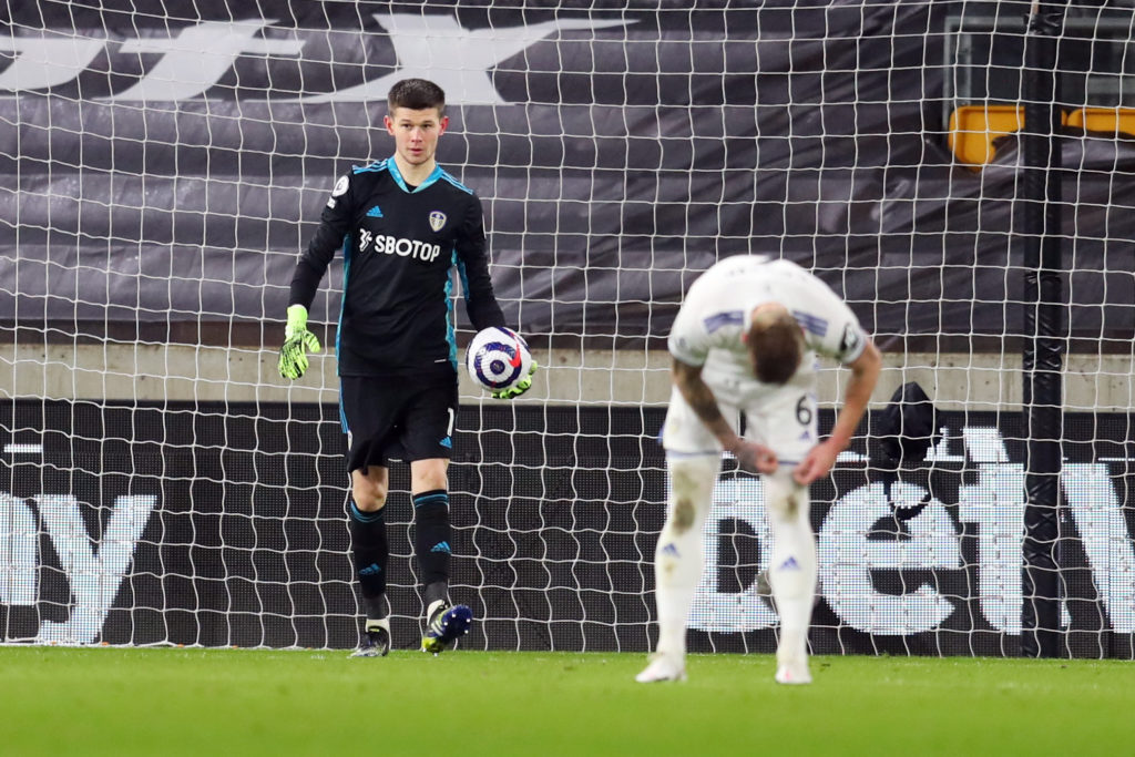 Wolves restrict heavily-backed Bamford as Meslier suffers freak own goal