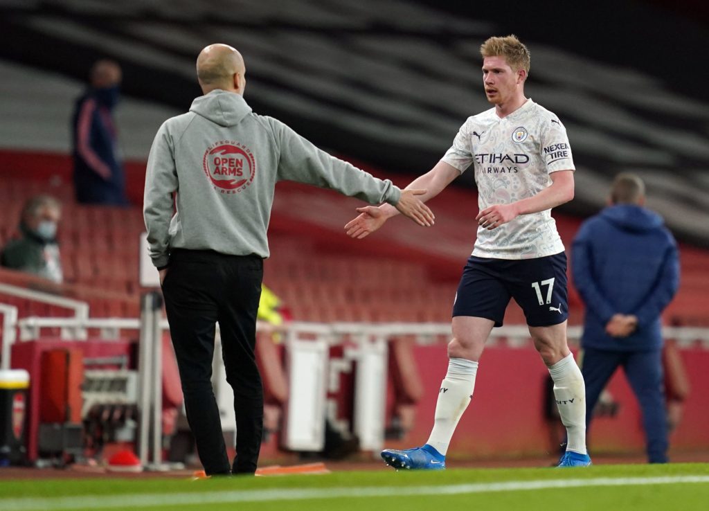 How De Bruyne looked on his Man City return against Arsenal