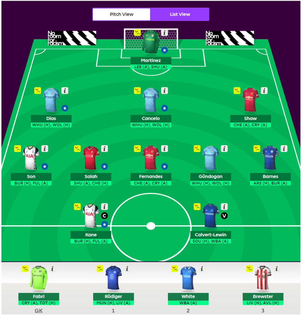 FPL GW10 Wildcard Team Reveal