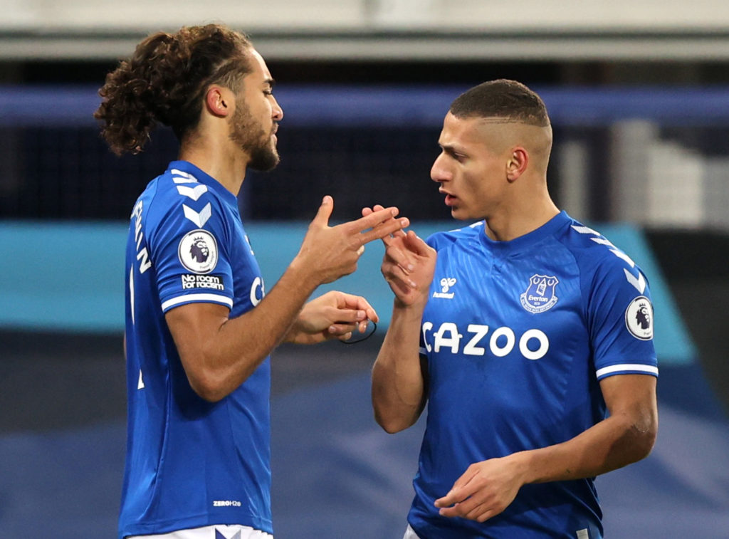 Calvert-Lewin and Richarlison in three-man Everton attack