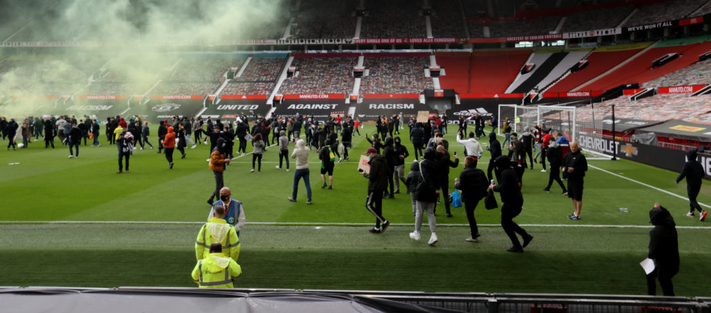 Man Utd v Liverpool postponed after protests in and around Old Trafford