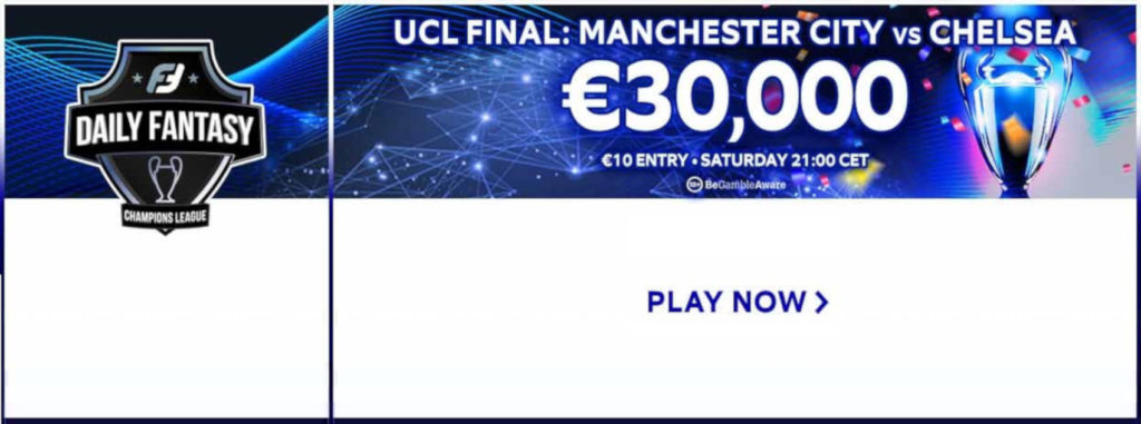 Chelsea v Man City: €30k to play for in FanTeam’s Champions League game