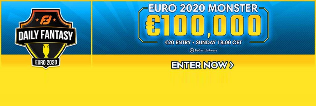 €100k prize pool in today’s FanTeam’s EURO 2020 Monster game