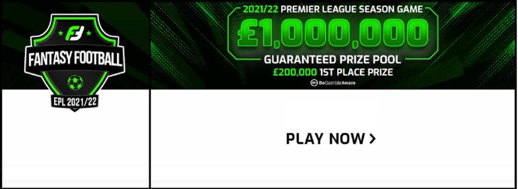 8pm BST deadline for £1m FanTeam Premier League Fantasy game – enter now