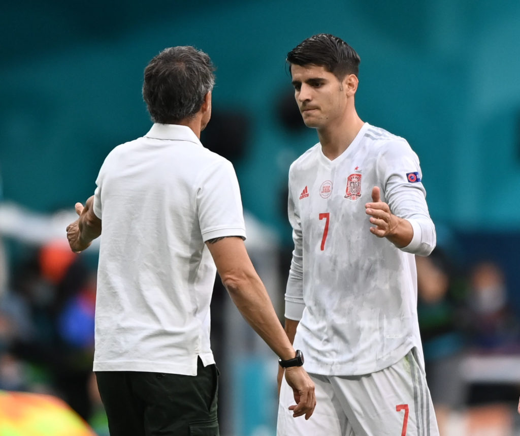 Morata on Spain bench as Emerson starts for Italy