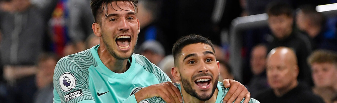 Zaha and Maupay on target as Brighton earn late draw at Selhurst Park