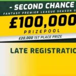 Last chance to enter FanTeam’s £100k half-season game – start on 95% of average score 1