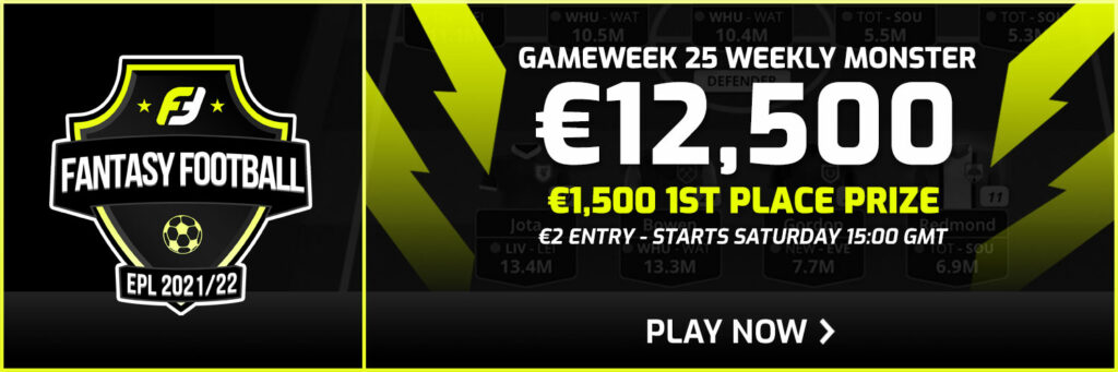 Scout’s Gameweek 25 picks for FanTeam’s Weekly Monster
