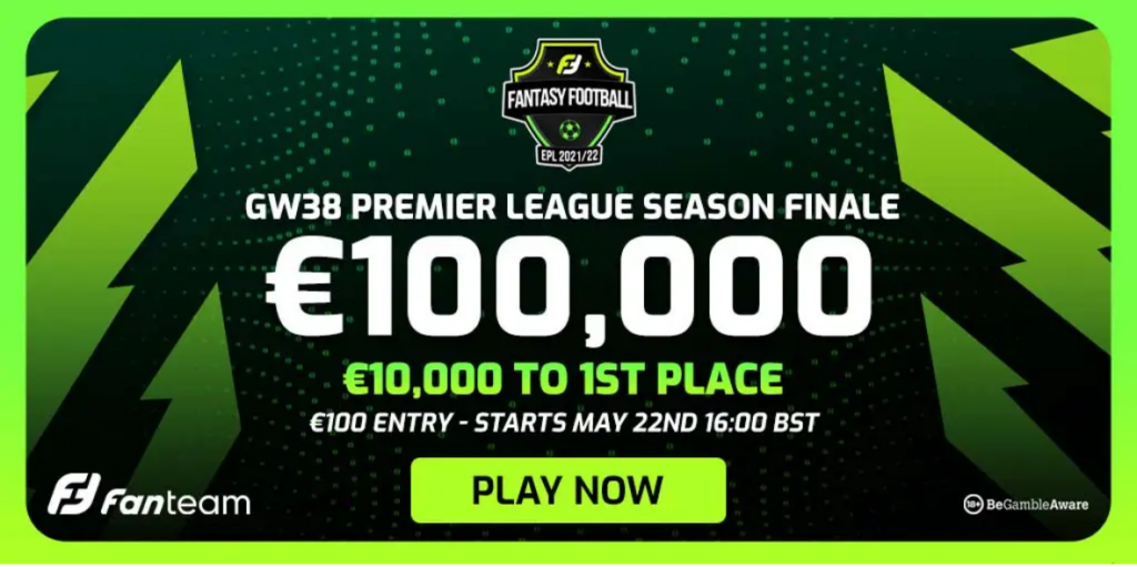 Win a free ticket to FanTeam’s €100k Season Finale Fantasy game