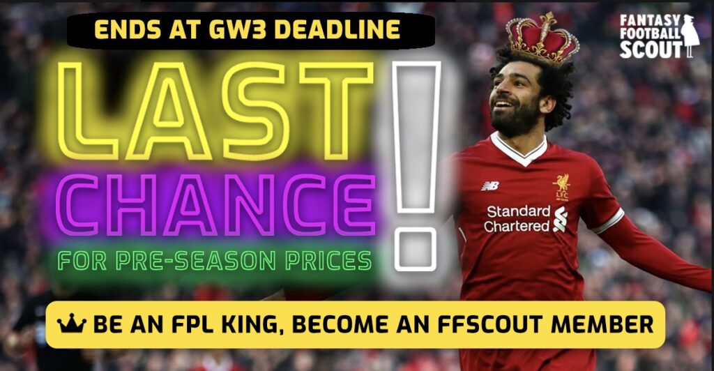 Last chance to get FFScout Premium Membership at discounted price