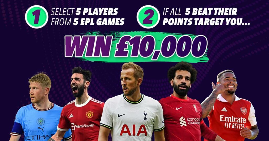 Win £10,000 for free with Fantasy5 by picking the best players for Gameweek 1 2