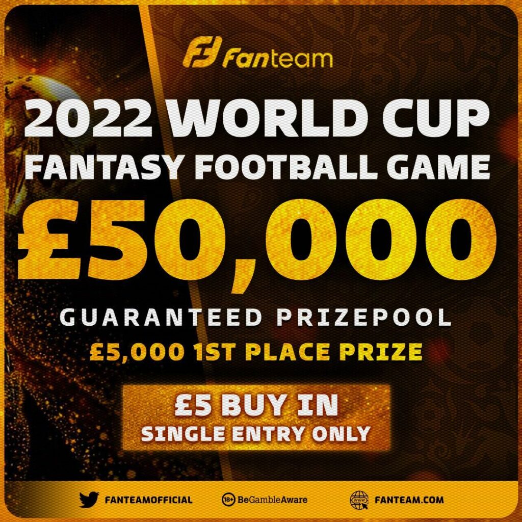 FanTeam's World Cup 2022 Fantasy game has launched 1