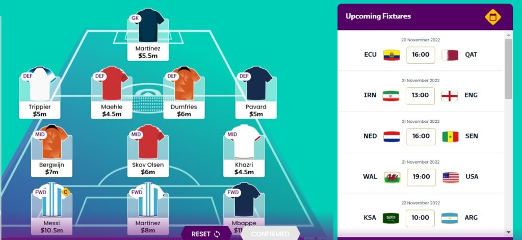 World Cup Fantasy 2022: Captaincy, subs + transfers