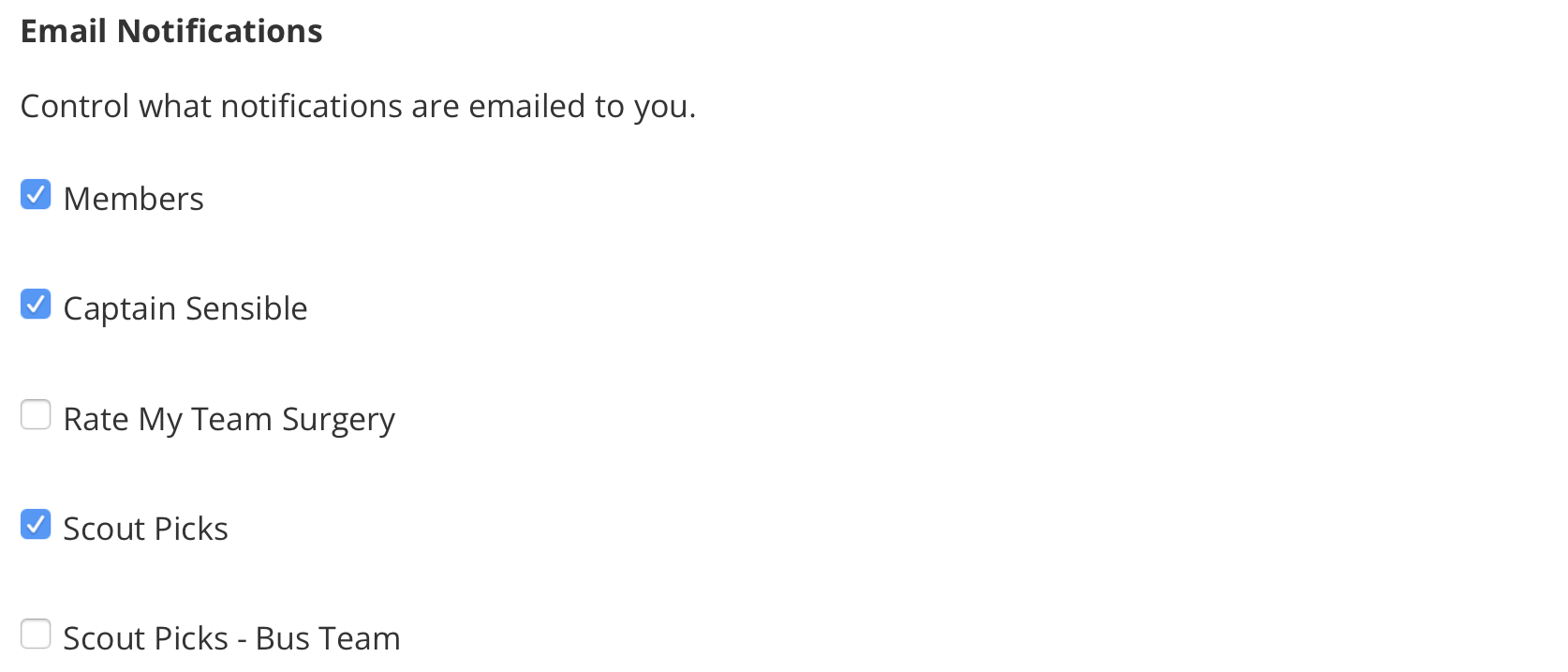Never miss your favourite Fantasy Football Scout article again! Best