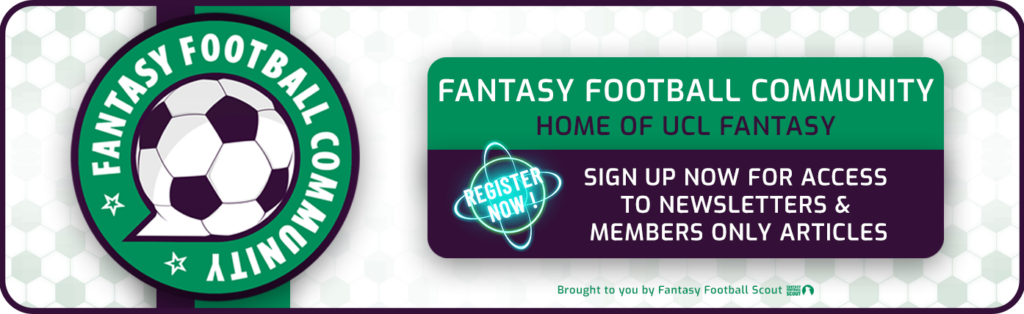 Champions League Fantasy Cheat Sheet MD2 - Fantasy Football Pundit