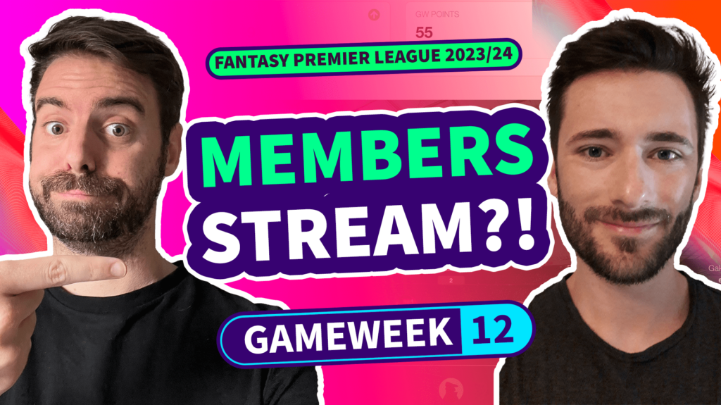 FPL Gameweek 12 Members Video: Andy + Seb