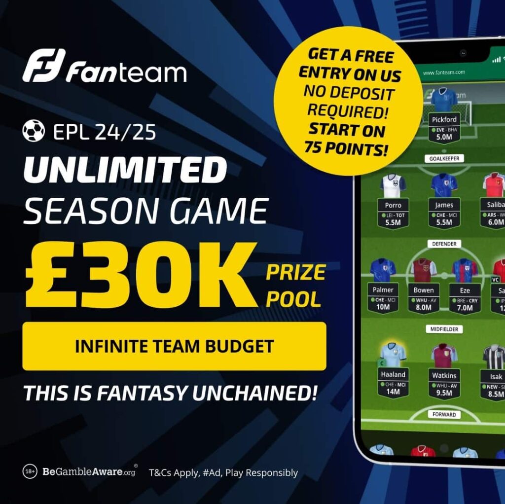 FanTeam: Late entries can still compete with Scout's Gameweek 1 score