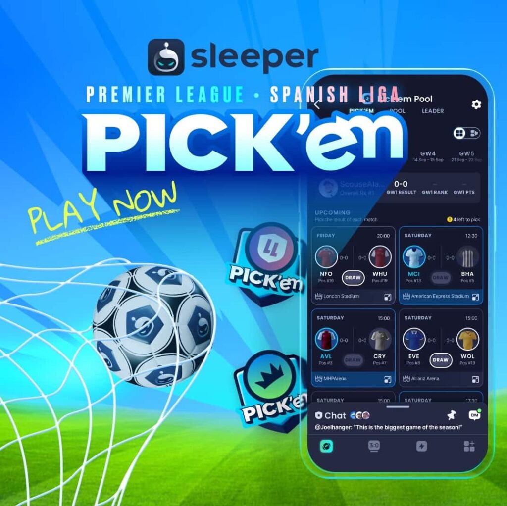 What is Sleeper + how can you join our free Pick'em league?