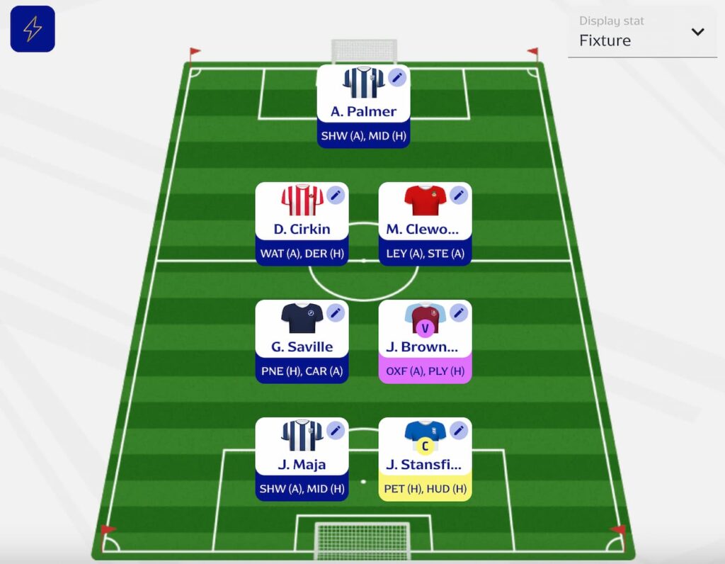 Fantasy EFL Double Gameweek 8 team reveal: Blues Captain!