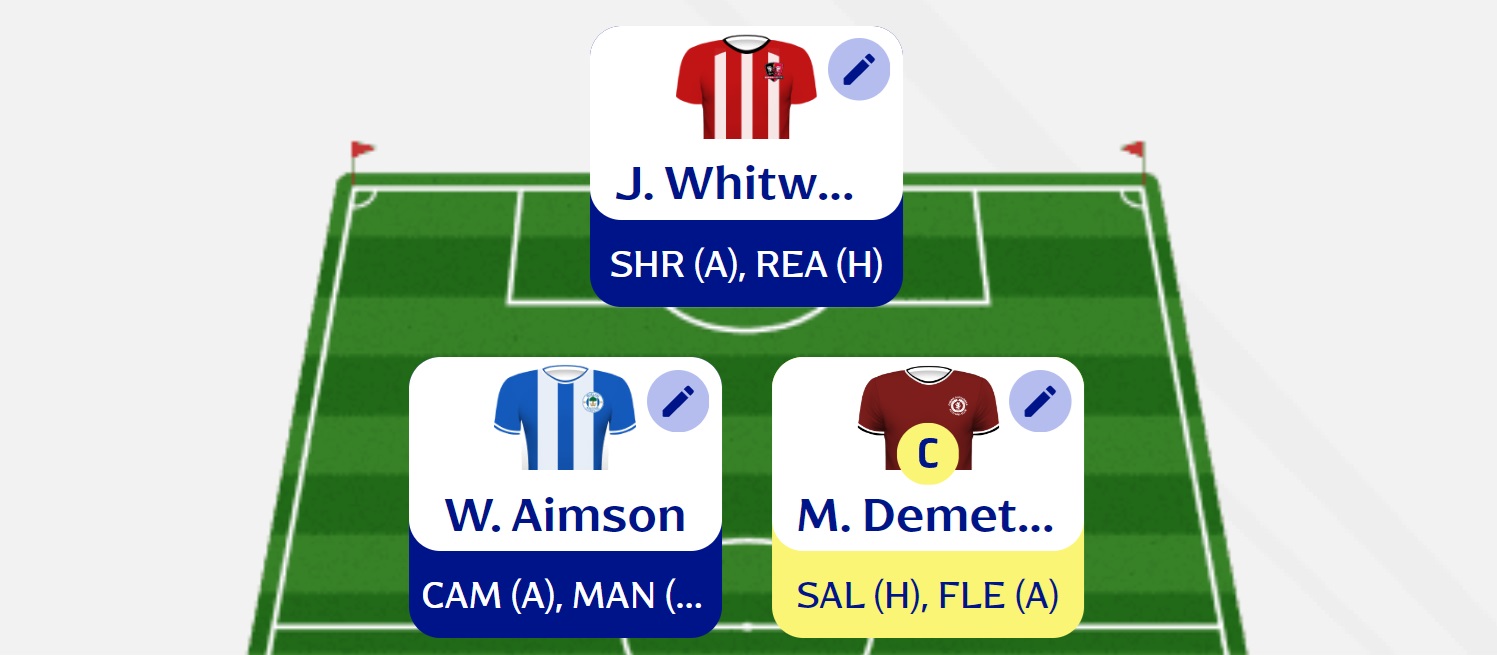 Fantasy EFL – Double Gameweek 11: Scout Picks