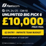FanTeam: Big Pick 6 offers prizes for Gameweek 10 1
