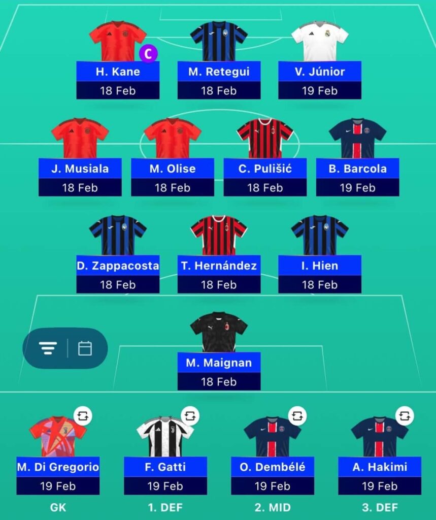 UCL Fantasy Matchday 10: FPL Reactions’ team reveal