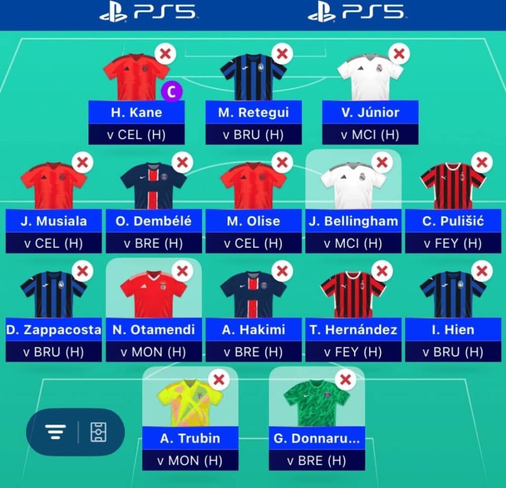 UEFA Champions League (UCL) Fantasy: Scout Picks Matchday 10