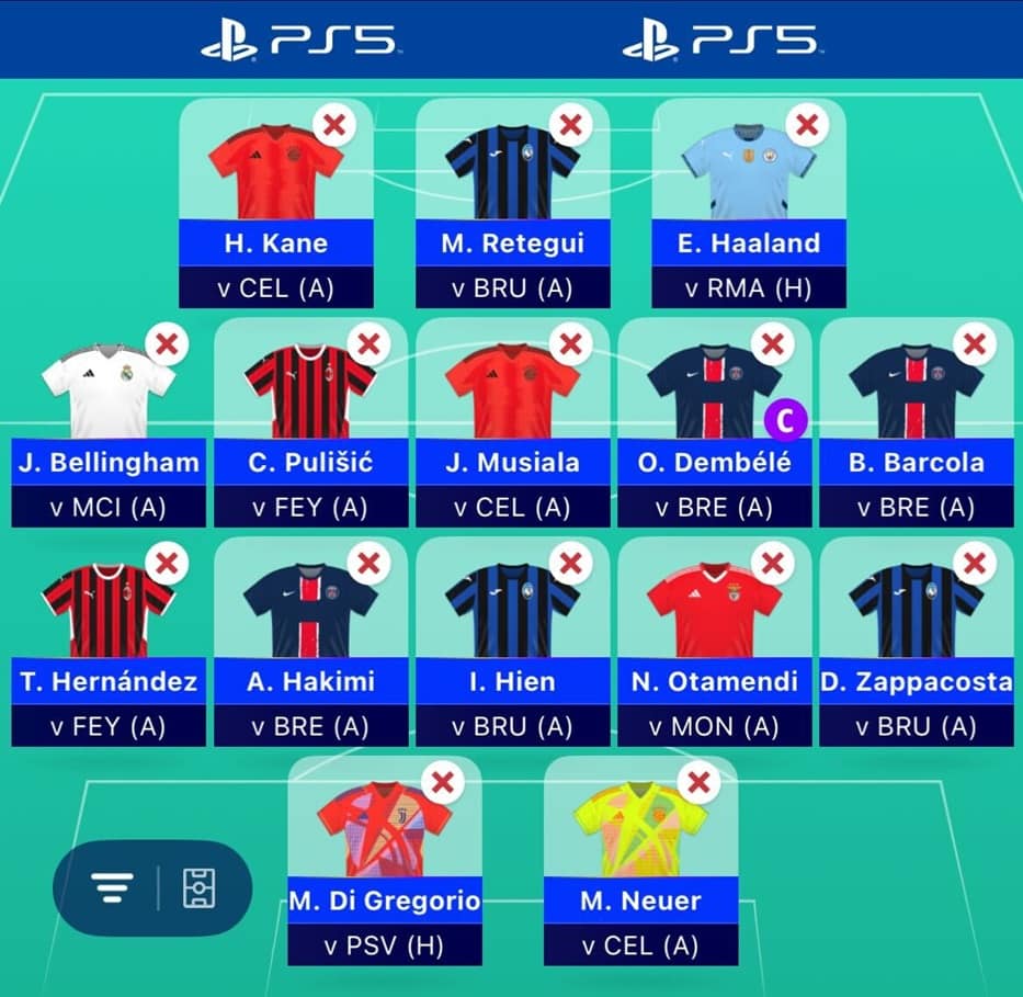 UEFA Champions League (UCL) Fantasy: Scout Picks Matchday 9