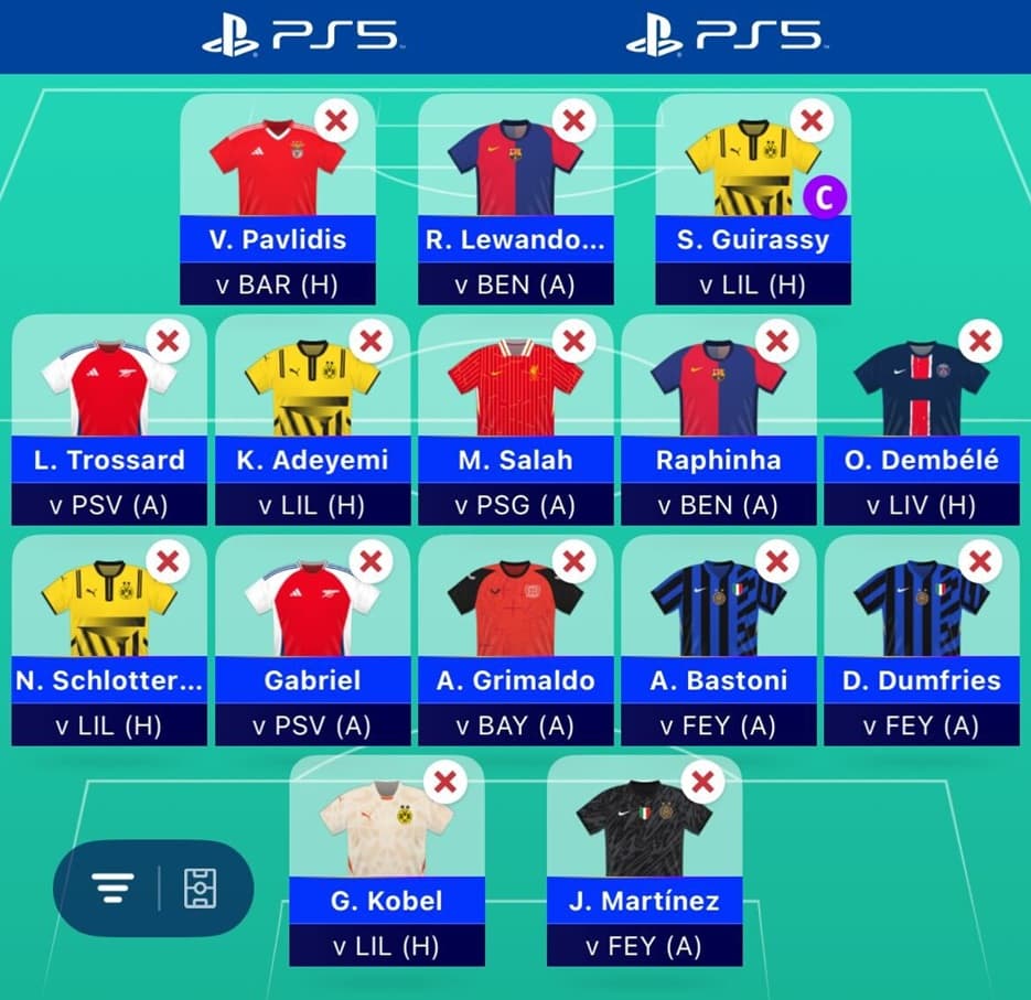 UEFA Champions League (UCL) Fantasy: Scout Picks Matchday 11