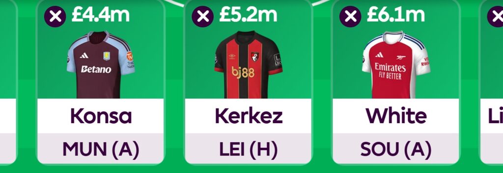 Best Saliba + Timber replacements for FPL Gameweek 38