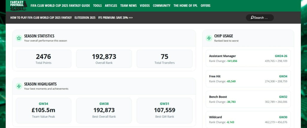 Say goodbye to 2024/25 with FPL Wrapped 1