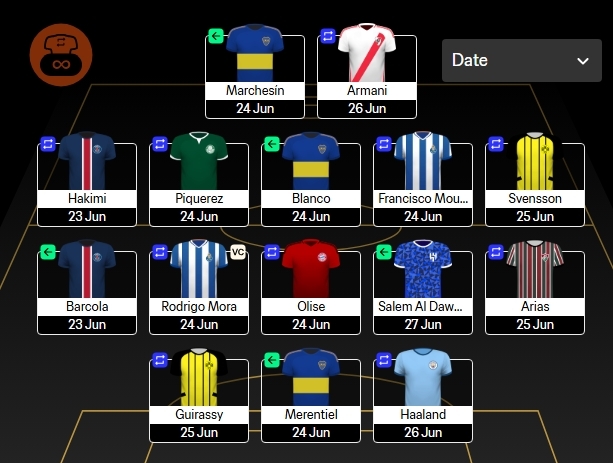 FIFA Club World Cup 2025 Fantasy Matchday 3 team reveals 1
