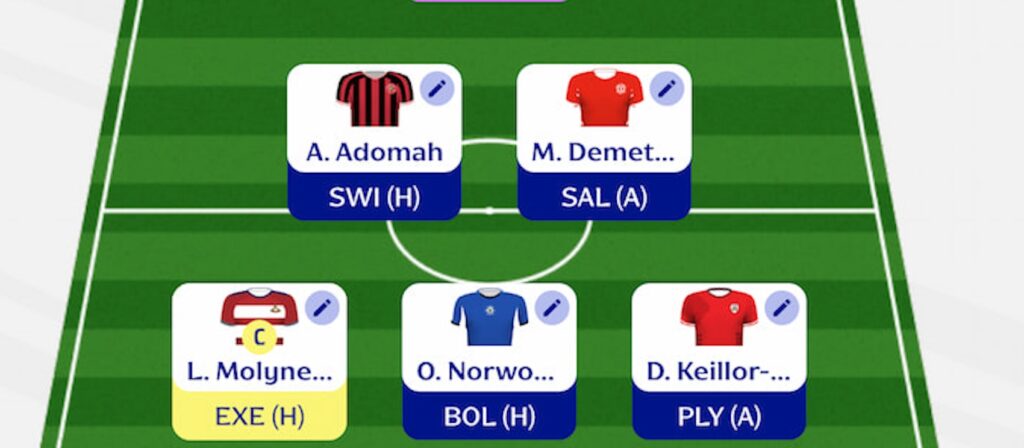 Fantasy EFL Gameweek 1 team reveal: Lewis P