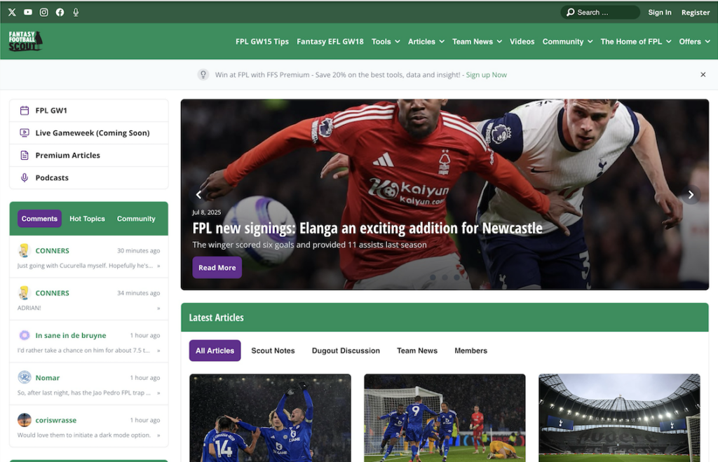 Exciting Changes to Fantasy Football Scout